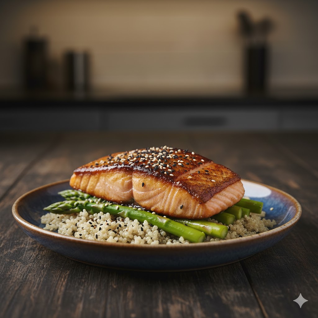 Salmón Glaseado al Miso